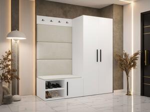 Předsíňová sestava Hekurt I, Barva: bílá, Barva látek:: Manila 02 5903211431722