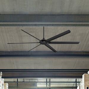 Westinghouse Stropní ventilátor Widespan, černý, Černá, Obývací pokoj / jídelna, Hliník, Moderní