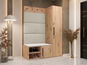 Předsíňová sestava Hekurt II, Barva: dub artisan, Barva látek:: Manila 02 5903211432279