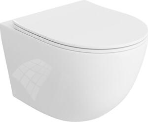 Závěsná toaleta WC Lavita Sinto 2.0 bez okraje se sedátkem