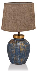 Opviq Stolní lampa Casandra modrá/hnědá