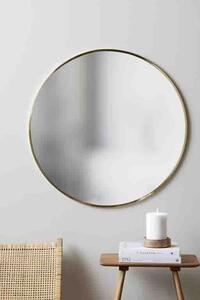 Villa Collection Kulaté zrcadlo s kovovým rámem Vardo Brass 80 cm