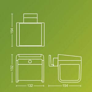 Philips LED solární venkovní nástěnné svítidlo Ezra UE, plast, IP44, Černá, Plast, Moderní