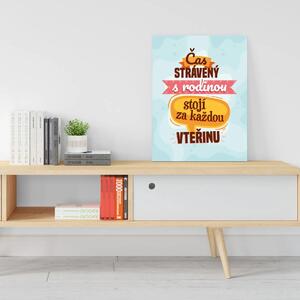Sablio Dárková cedulka Čas strávený s rodinou: 30x40 cm