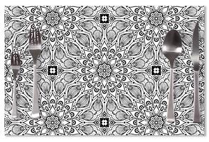 Sablio Prostírání Bílé mehendi: 40x30cm