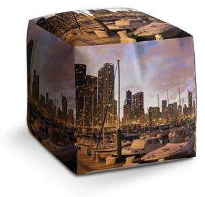 Sablio Taburet Cube Městský přístav - 40x40x40 cm