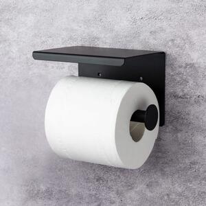 Kovový držák na toaletní papír 2v1