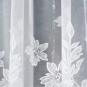 Dekorační vzorovaná záclona PETUNIA LINE 160 bílá 300x160 cm MyBestHome