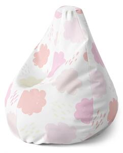 Sablio Sedací vak Pear Barevné obláčky - 70 x 95 x 15 cm