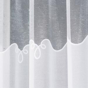 Dekorační vzorovaná záclona KORNELIA LINE 160 bílá 300x160 cm MyBestHome