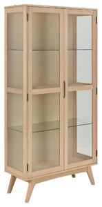 Actona Vitrína Marte 94 cm dub bělený