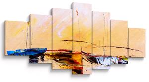 Obraz - Malba lodí (210x100 cm)