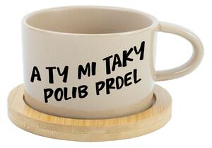 A TY MI TAKY POLIB PRDEL - krémový hrníček makronka 200 ml