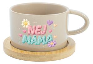 NEJ MÁMA - krémový hrníček makronka 200 ml
