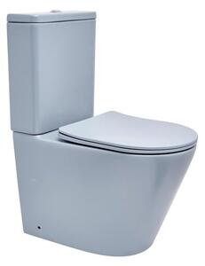 Wc kombi komplet kombinovaný SAT Infinitio tmavě modrá mat vario odpad SATINF031VPSNDBLM