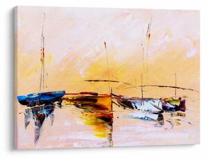 Obraz - Malba lodí (70x50 cm)