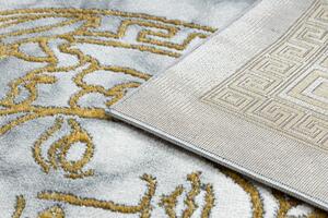 Makro Abra Kusový koberec EMERALD 1011 Luxusní Řecký vzor krémový zlatý Rozměr: 240x330 cm