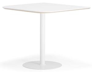 AJ Produkty Barový stůl METRIC, zaoblené rohy, 1000x1000x900 mm, bílá