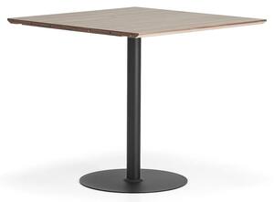 AJ Produkty Barový stůl METRIC, rozšiřující díl, 1000x1000x900 mm, černá/ořech