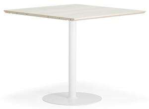 AJ Produkty Barový stůl METRIC, rozšiřující díl, 1000x1000x900 mm, bílá/jasan