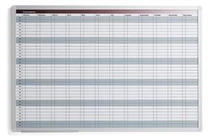AJ Produkty Magnetická plánovací tabule MARION, roční, 900x600 mm
