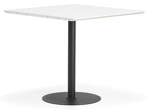 AJ Produkty Barový stůl METRIC, rozšiřující díl, 1000x1000x900 mm, černá/bílá