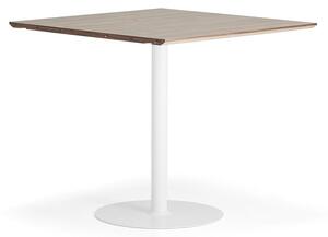 AJ Produkty Barový stůl METRIC, rozšiřující díl, 1000x1000x900 mm, bílá/ořech