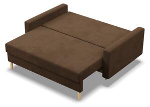 Dvoumístná pohovka BLANK Comfort rozkládací, hnědá