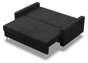 Dvoumístná pohovka BLANK Comfort rozkládací, černá