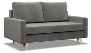 Dvoumístná pohovka BLANK Elegant rozkládací, světle šedá