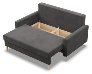 Dvoumístná pohovka BLANK Comfort rozkládací, šedá