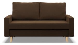 Dvoumístná pohovka BLANK Comfort rozkládací, hnědá