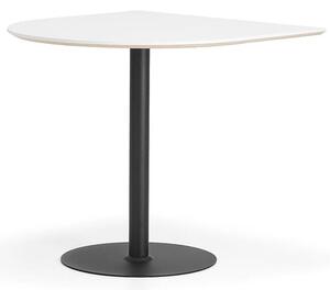 AJ Produkty Barový stůl METRIC, půloblouk, 1000x1000x900 mm, černá/bílá