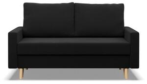 Dvoumístná pohovka BLANK Comfort rozkládací, černá