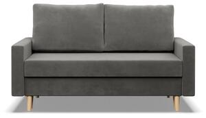 Dvoumístná pohovka BLANK Elegant rozkládací, světle šedá