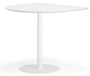 AJ Produkty Barový stůl METRIC, půloblouk, 1000x1000x900 mm, bílá