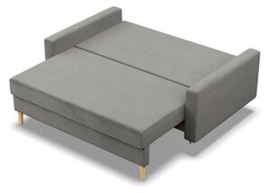 Dvoumístná pohovka BLANK Elegant rozkládací, světle šedá