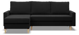 Rohová rozkládací sedačka BLANK Comfort černá