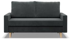 Dvoumístná pohovka BLANK Elegant rozkládací, tmavě šedá