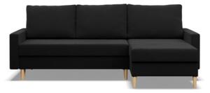 Rohová rozkládací sedačka BLANK Comfort černá