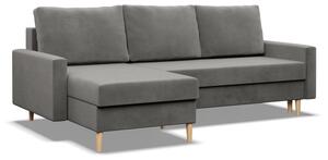 Rohová rozkládací sedačka BLANK Elegant světle šedá
