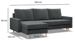 Rohová rozkládací sedačka BLANK Elegant béžová
