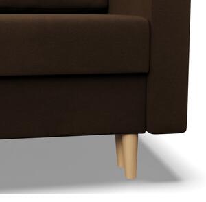 Rohová rozkládací sedačka BLANK Comfort hnědá