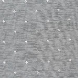 Dekorační vzorovaná záclona s řasící páskou PAULA bílá/stříbrná 140x270 cm (cena za 1 kus) MyBestHome