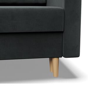 Sedací souprava BLANK Elegant ve tvaru U tmavě šedá