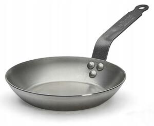 Tradiční pánev de Buyer Carbon Plus 24 cm nerezová ocel