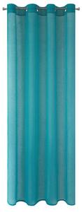 Dekorační záclona EMMA tyrkysová s kroužky 140x250 cm (cena za 1 kus) MyBestHome