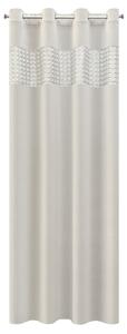 Dekorační vzorovaný velvet závěs MARGITA 140x250 cm stříbrná (cena za 1 kus) MyBestHome