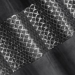 Dekorační vzorovaný velvet závěs MARGITA 140x250 cm černá (cena za 1 kus) MyBestHome