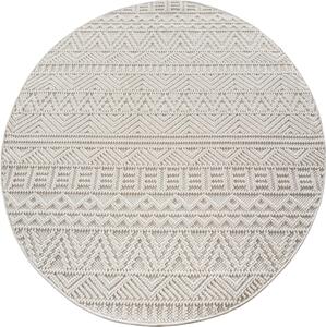 Ayyildiz, Kusový koberec Helix 2202 cream kruh, 120x120, béžová, chodba / předsíň